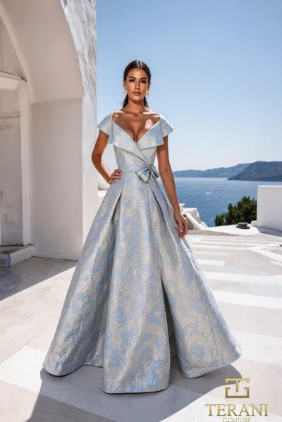 Terani Couture 261m6443 In Gray