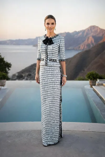 Terani Couture 261m6477 Long Formal Mother Of The Bride Dress In Multi