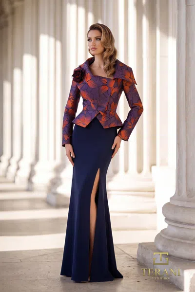 Terani Couture 262e7090 In Blue