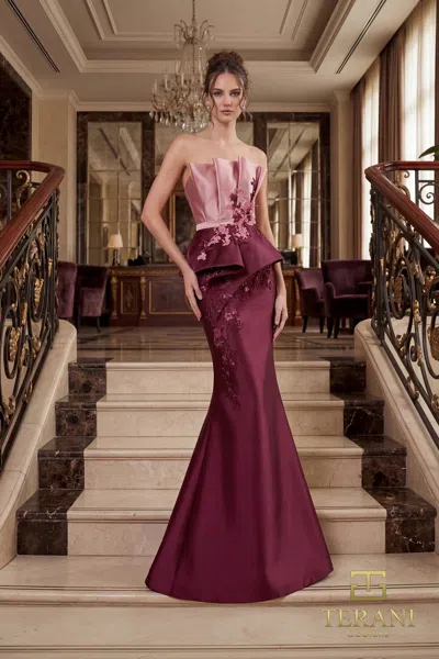 Terani Couture 262e7115 In Burgundy