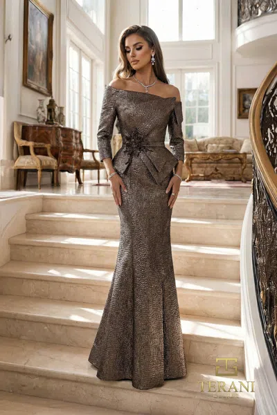 Terani Couture 262e7149 In Brown