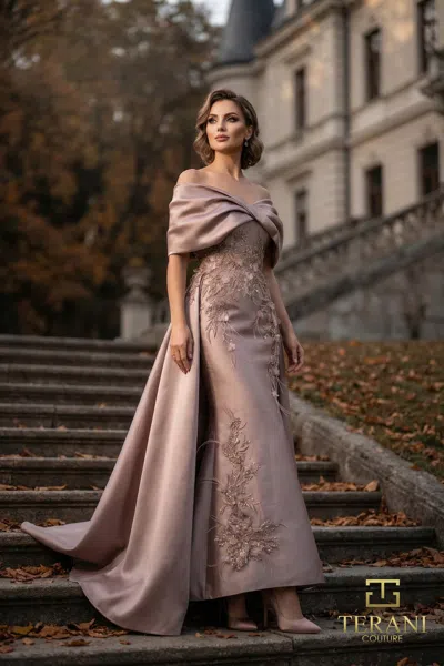 Terani Couture 262m7271 In Brown