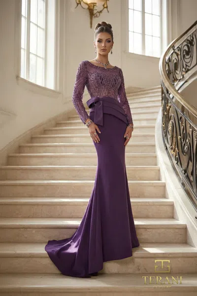 Terani Couture 262m7293 In Purple