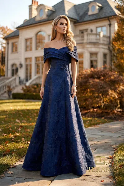 Terani Couture 262m7299 In Blue