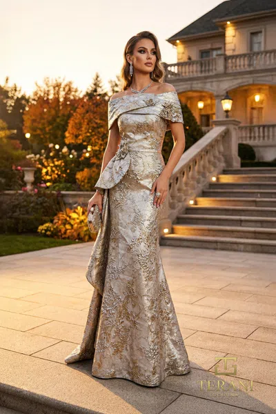 Terani Couture 262m7303 In Gold