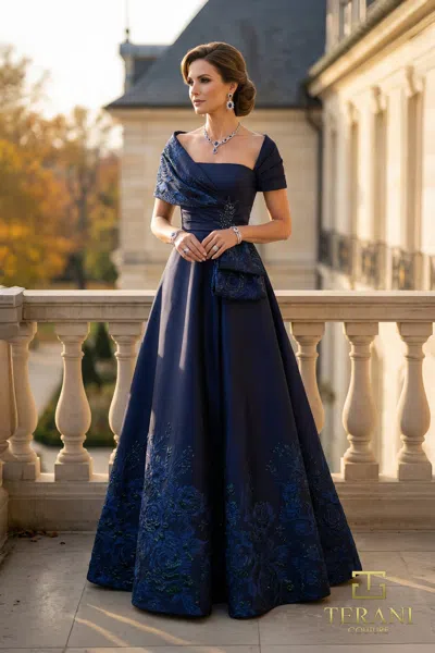 Terani Couture 262m7323 In Blue
