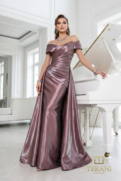 Terani Couture 262m7326 In Purple