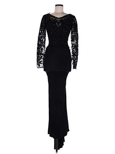 Pre-owned Terani Couture Cocktail Dress In Black