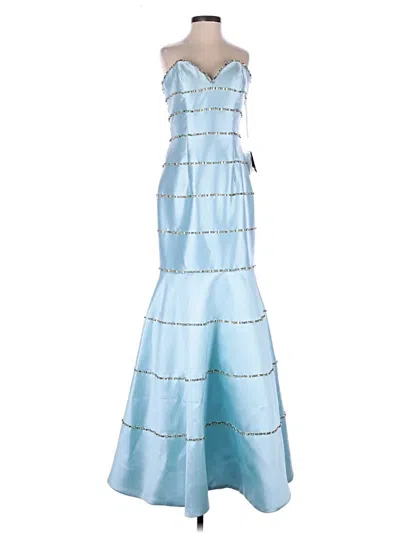 Terani Couture Cocktail Dress In Blue