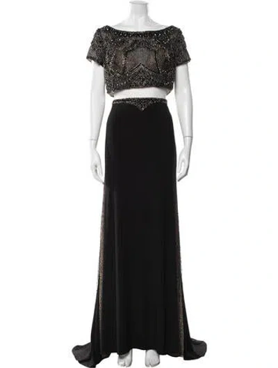 Pre-owned Terani Couture Dress Set In Black