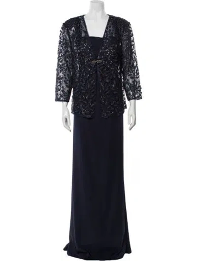 Pre-owned Terani Couture Dress Set W/ Tags In Blue