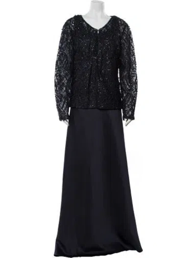 Pre-owned Terani Couture Dress Set W/ Tags In Blue