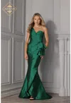 Terani Couture J2859 Fitted Long Formal Mermaid Prom Dress In Green
