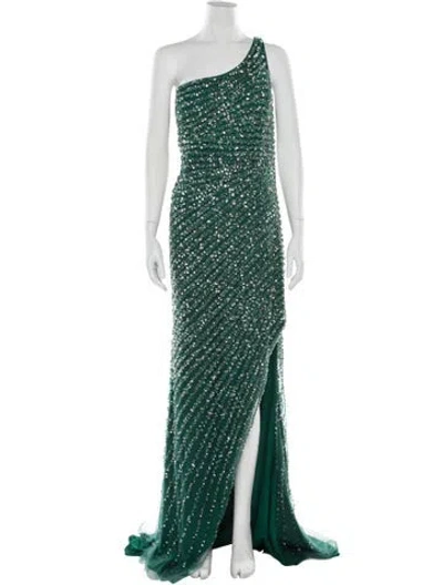 Pre-owned Terani Couture One-shoulder Long Dress