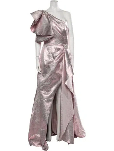 Pre-owned Terani Couture One-shoulder Long Dress W/ Tags