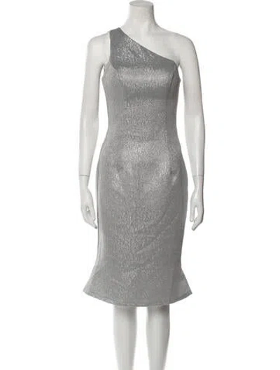 Pre-owned Terani Couture One-shoulder Midi Length Dress