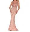 Terani Couture Radiant Bodice Maxi Dress In Champ /blush In Multi