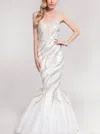 TERANI COUTURE SEQUINED SWEETHEART MERMAID GOWN IN IVORY