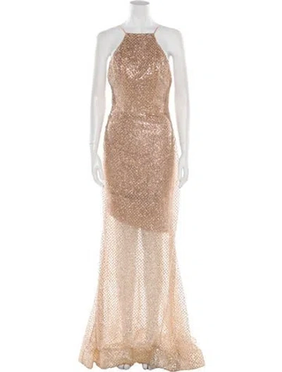 Pre-owned Terani Couture Square Neckline Long Dress W/ Tags