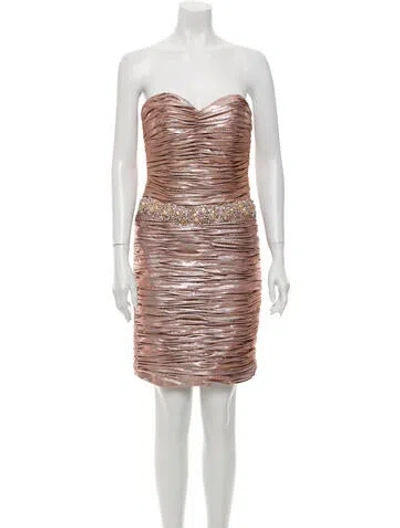 Pre-owned Terani Couture Strapless Mini Dress