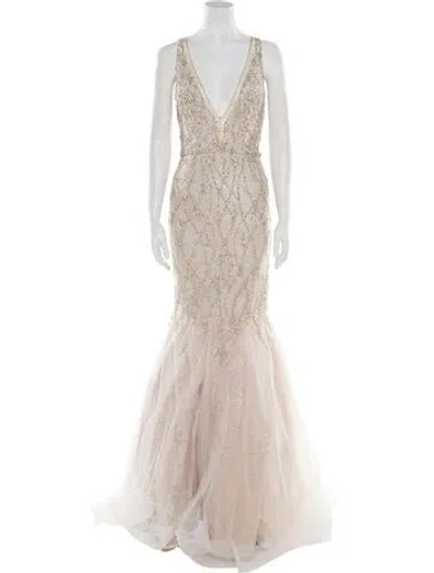 Pre-owned Terani Couture V-neck Long Dress