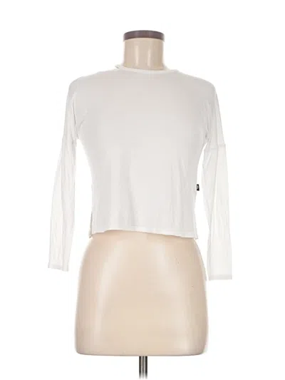 Pre-owned Terez 3/4 Sleeve Top White Crew Neck Tops