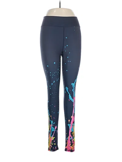 Pre-owned Terez Active Pants In Blue