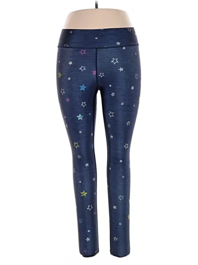 Pre-owned Terez Active Pants In Blue