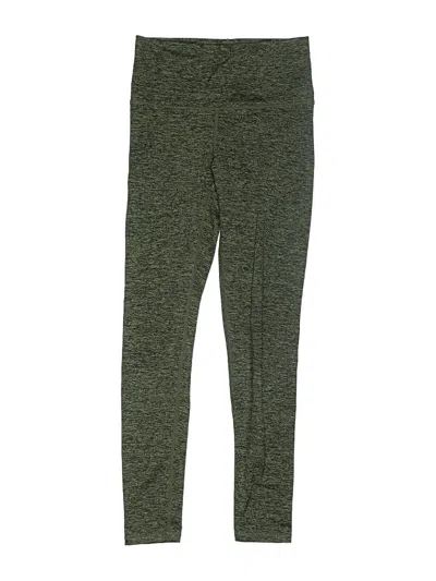 Pre-owned Terez Kids' Active Pants In Green