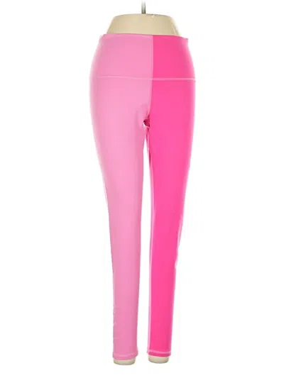 Pre-owned Terez Active Pants In Pink