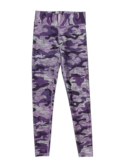 Pre-owned Terez Kids' Active Pants In Purple