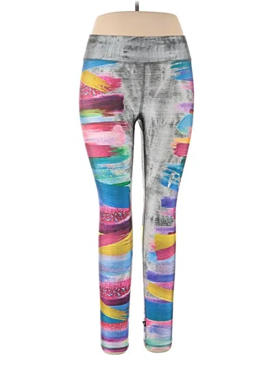 Pre-owned Terez Active Pants In Silver