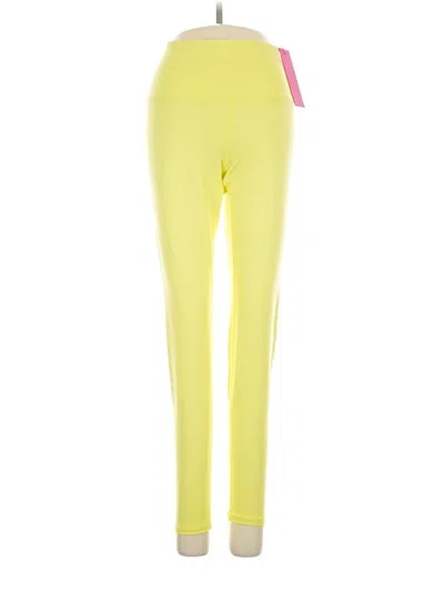 Pre-owned Terez Active Pants In Yellow