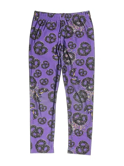 Pre-owned Terez Kids' Casual Pants In Purple