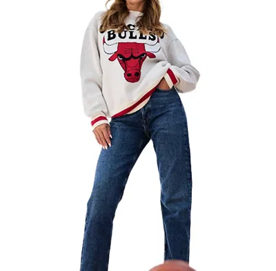 Terez Chicago Bulls Sweater In Sugar Swizzle In White