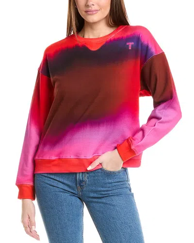 Terez Classic Printed Sweatshirt In Red