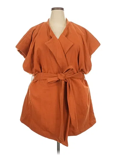 Pre-owned Terez Coat In Orange