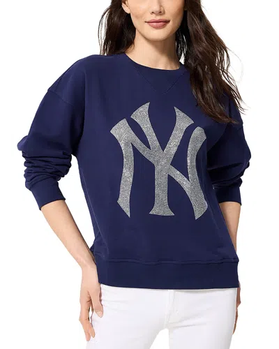 Terez Gemstone Logo Crewneck Sweatshirt In Blue