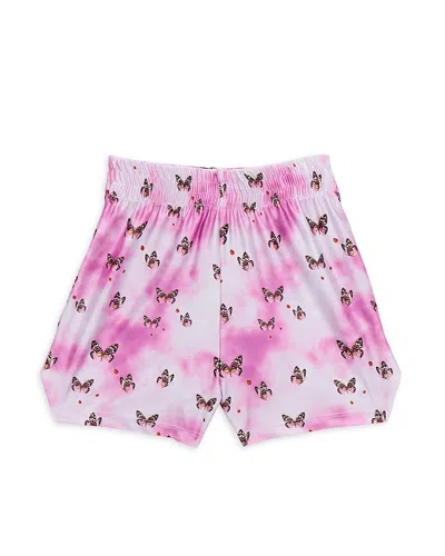Terez Girls' Printed Gym Shorts - Little Kid, Big Kid In Pink