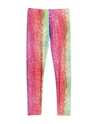 Terez Girls' Rainbow Glitter Leggings - Little Kid, Big Kid In Multi