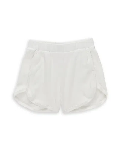 Terez Girls' Ribbed Shorts - Little Kid, Big Kid In White
