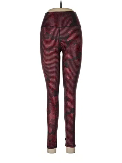 Pre-owned Terez Leggings In Burgundy