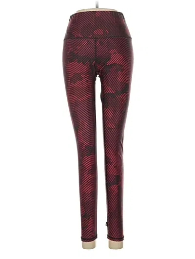 Pre-owned Terez Leggings In Burgundy