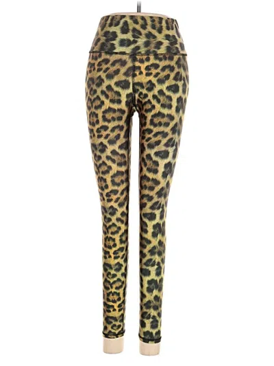 Pre-owned Terez Leggings In Gold