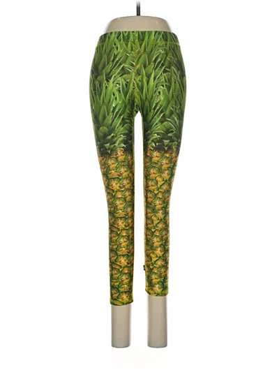 Pre-owned Terez Leggings In Green