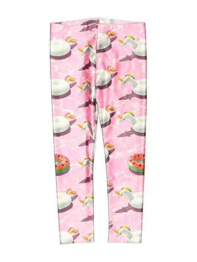 Pre-owned Terez Kids' Leggings In Pink