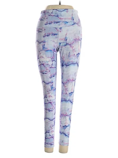 Pre-owned Terez Leggings In Purple