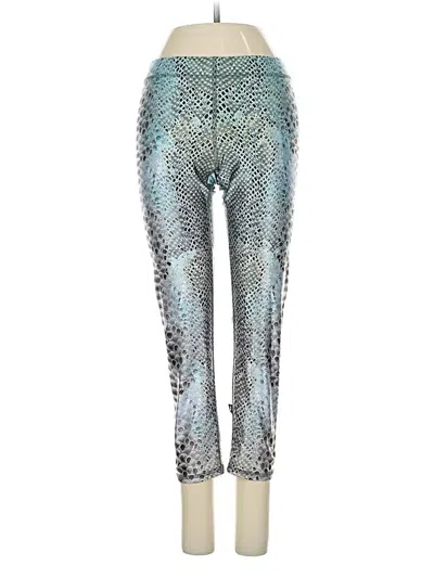 Pre-owned Terez Leggings In Silver