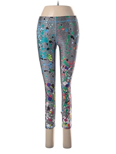 Pre-owned Terez Leggings In Silver