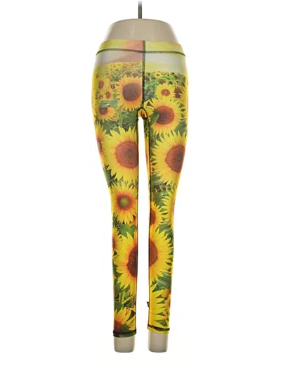 Pre-owned Terez Leggings In Yellow